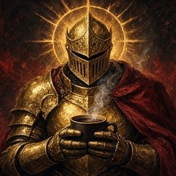 ChapterMasterDuff holding a coffee